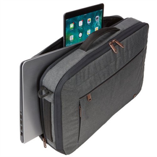 Case Logic , Era Hybrid Briefcase , Fits up to size 15.6 , Messenger - Briefcase/Backpack , Shoulder strap , Obsidian