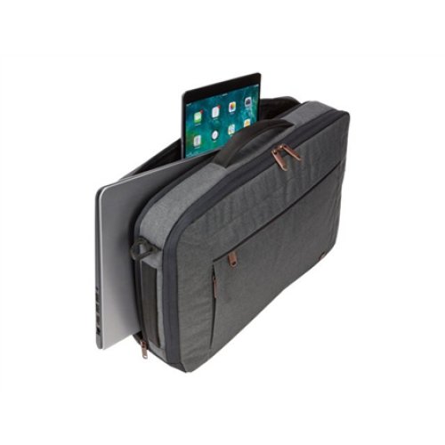 Case Logic , Era Hybrid Briefcase , Fits up to size 15.6 , Messenger - Briefcase/Backpack , Shoulder strap , Obsidian