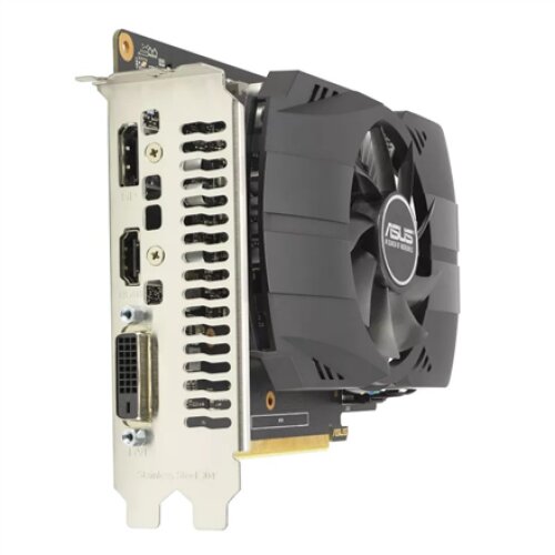 Asus PH-GTX1650-O4GD6-P-EVO NVIDIA, 4 GB, GeForce GTX 1650, GDDR6, PCI Express 3.0, DVI-D ports quantity 1, HDMI ports quantity 1, Memory clock speed 12000 MHz
