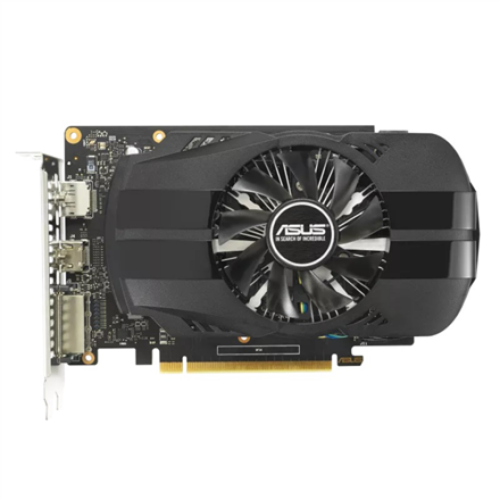 Asus PH-GTX1650-O4GD6-P-EVO NVIDIA, 4 GB, GeForce GTX 1650, GDDR6, PCI Express 3.0, DVI-D ports quantity 1, HDMI ports quantity 1, Memory clock speed 12000 MHz