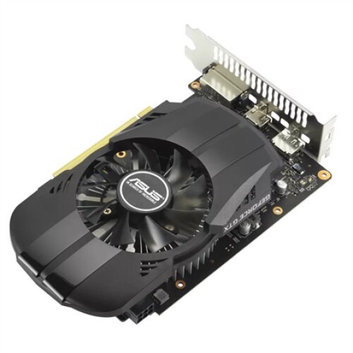 Asus PH-GTX1650-O4GD6-P-EVO NVIDIA, 4 GB, GeForce GTX 1650, GDDR6, PCI Express 3.0, DVI-D ports quantity 1, HDMI ports quantity 1, Memory clock speed 12000 MHz