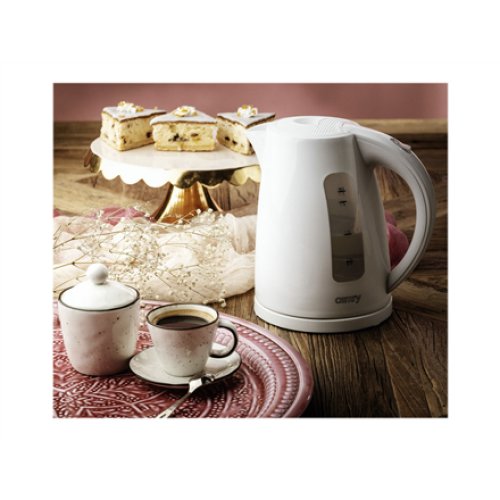 Camry , Kettle , CR 1255 , Standard , 2200 W , 1.7 L , Plastic , 360° rotational base , White