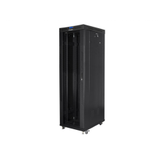 Lanberg , Rack cabinet 19 free-standing 42U/600x1000 (flat pack) with glass door lCD V2 , FF01-6042-12BL , Black