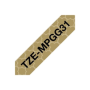 Brother , TZe-MPGG31 , Black On Gold Pattern , TZe
