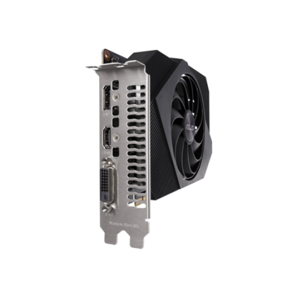 Asus PH-GTX1650-O4GD6 NVIDIA 4 GB GeForce GTX 1650 GDDR6 PCI Express 3.0 Cooling type Active Processor frequency 1410 MHz DVI-D ports quantity 1 HDMI ports quantity 1
