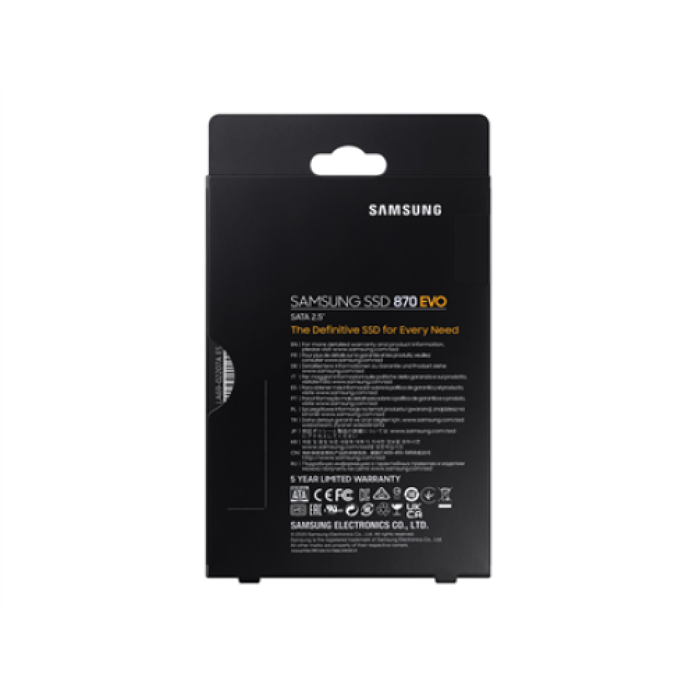 Samsung , SSD , 870 EVO , 250 GB , SSD form factor 2.5 , Solid-state drive interface SATA III , Read speed 560 MB/s , Write speed 530 MB/s