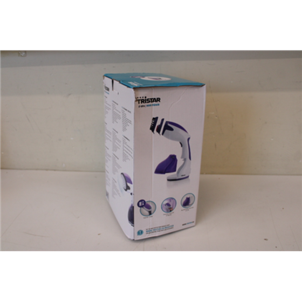 SALE OUT. Tristar ST-8916 Handheld Garment Steamer, 1200W, water tank capacity 0,26L, Continuous steam 20 g/min., white/purple , Tristar , Garment Steamer , ST-8916 , Handheld , 1200 W , 0.26 L , 20 g/min , Purple , DAMAGED PACKAGING