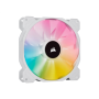 Corsair , 140mm White PWM Fan, Dual Fan Kit with Lighting Node CORE , iCUE SP140 RGB ELITE Performance , Case Fan