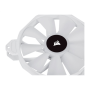 Corsair , 140mm White PWM Fan, Dual Fan Kit with Lighting Node CORE , iCUE SP140 RGB ELITE Performance , Case Fan