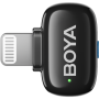 Boya , Mini-15 Ultracompact 2.4GHz Wireless Microphone System with Lightning plug , Black