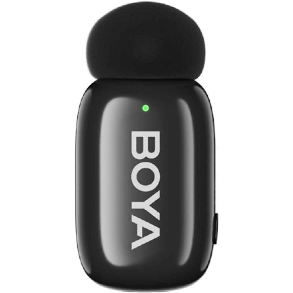 Boya , Mini-15 Ultracompact 2.4GHz Wireless Microphone System with Lightning plug , Black