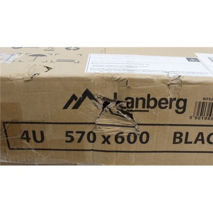 SALE OUT. Lanberg Rack cabinet 19 wall-mounted 4U 600 fast assembly (flat pack), black , SALE OUT. Lanberg Rack cabinet 19 wall-mounted 4U 600 fast assembly (flat pack) , WFFA-5604-10B , Black , DAMAGED PACKAGING, UNPACKED