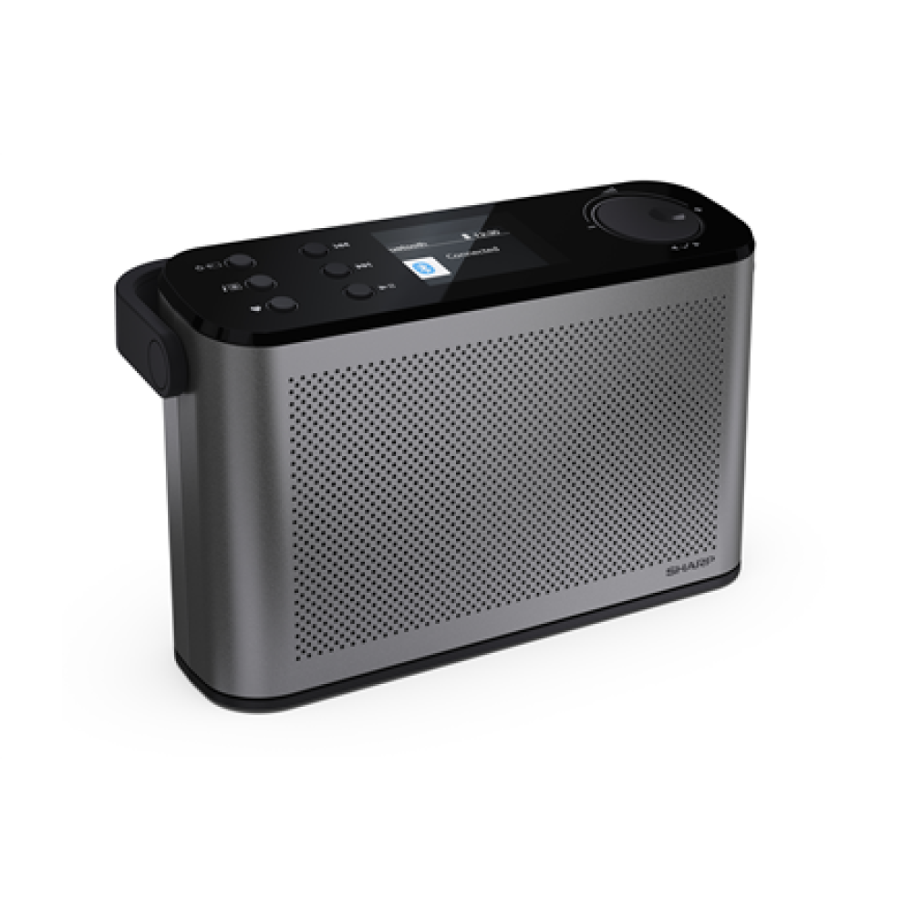 Sharp OSAKA Stereo Portable Digital Radio , DR-P540(GY) , USB port , Bluetooth , FM radio , Wireless connection