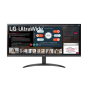 LG , 34WP500-B , 34 , IPS , UltraWide FHD , 21:9 , 75 Hz , 5 ms , 2560 x 1080 pixels , 250 cd/m² , Headphone Out , HDMI ports quantity 2 , Black , Warranty 24 month(s)