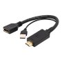 Cablexpert , Active 4K HDMI to DisplayPort Adapter , A-HDMIM-DPF-01 , Black , DisplayPort Female , HDMI Male (Type A) , 0.1 m