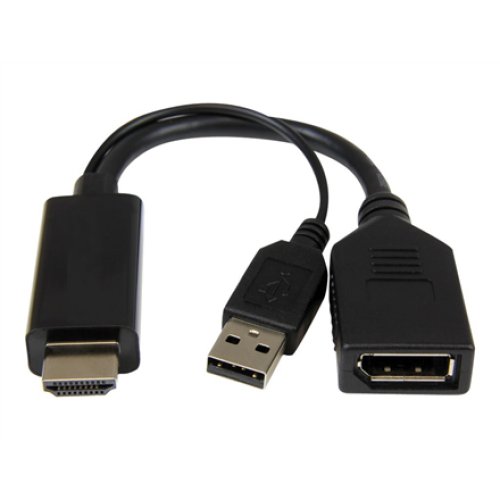 Cablexpert , Active 4K HDMI to DisplayPort Adapter , A-HDMIM-DPF-01 , Black , DisplayPort Female , HDMI Male (Type A) , 0.1 m