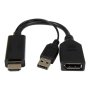 Cablexpert , Active 4K HDMI to DisplayPort Adapter , A-HDMIM-DPF-01 , Black , DisplayPort Female , HDMI Male (Type A) , 0.1 m