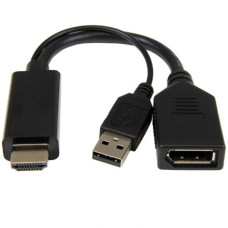 Cablexpert , Active 4K HDMI to DisplayPort Adapter , A-HDMIM-DPF-01 , Black , DisplayPort Female , HDMI Male (Type A) , 0.1 m
