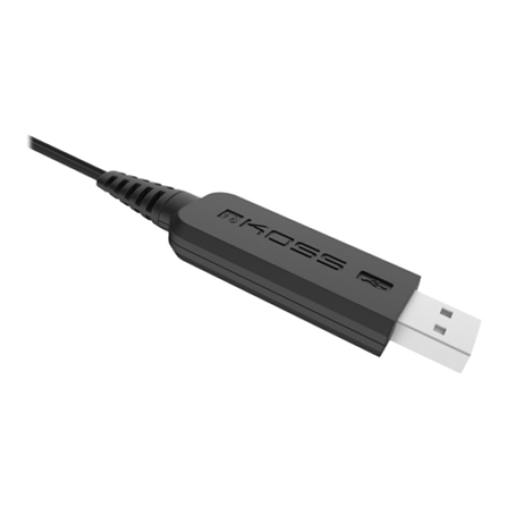 Koss , Headphones , CS195 USB , Wired , On-Ear , Microphone , Black