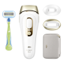 Braun Epilator , PL5152 Silk-expert Pro 5 , Bulb lifetime (flashes) 400.000 , Number of power levels 10 , Gold/White