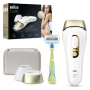 Braun Epilator , PL5152 Silk-expert Pro 5 , Bulb lifetime (flashes) 400.000 , Number of power levels 10 , Gold/White