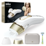 Braun Epilator , PL5152 Silk-expert Pro 5 , Bulb lifetime (flashes) 400.000 , Number of power levels 10 , Gold/White