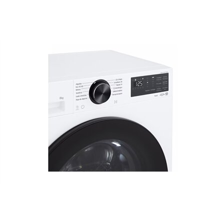 LG , Washing machine , F2X50S8TLB , Energy efficiency class A , Front loading , Washing capacity 8 kg , 1200 RPM , Depth 48 cm , Width 60 cm , Display , LED , Steam function , Direct drive , Wi-Fi , White