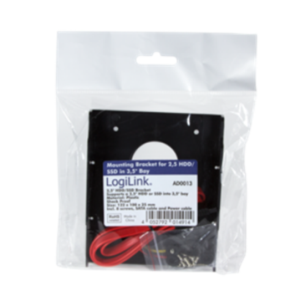Logilink Harddisk Mounting Bracket, 1x 2.5 to 3.5