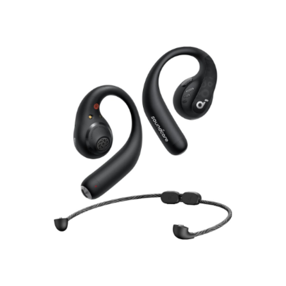 Anker Soundcore , Open-Ear Sport Headphones , AeroFit Pro , Bluetooth , Open-Ear , Microphone , Wireless , Midnight Black