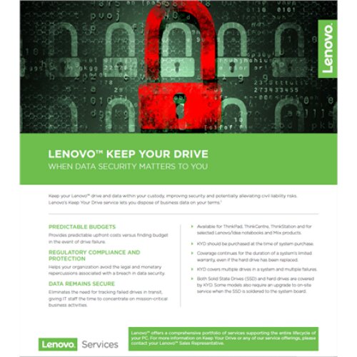 Lenovo , Warranty , 3Y Keep Your Drive , 3 year(s)