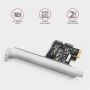 AXAGON Two-channel SATA III PCI-Express controller with two internal SATA port outputs , PCES-SJ2