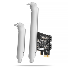 AXAGON Two-channel SATA III PCI-Express controller with two internal SATA port outputs , PCES-SJ2