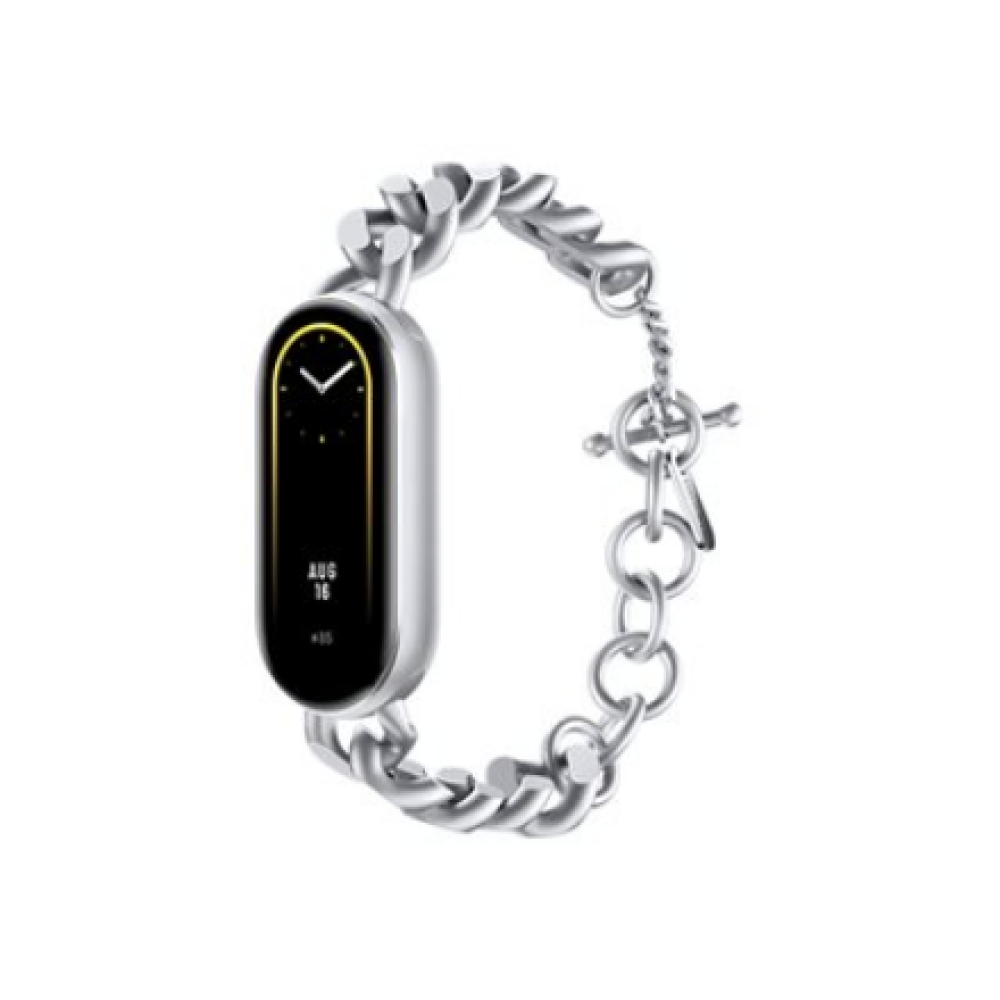 Xiaomi Cuban Chain Strap , 140–200mm , Silver , Stainless Steel