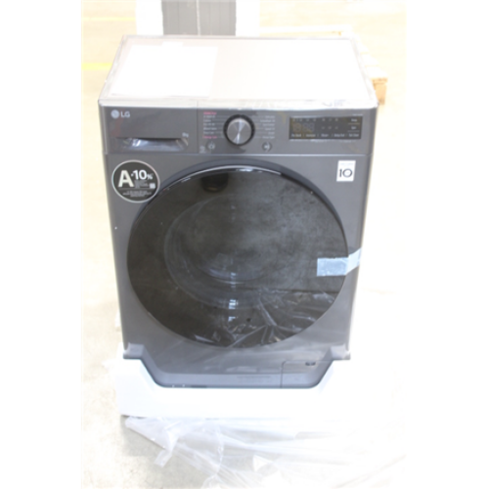 SALE OUT. LG F2WR508S2M Washing machine, A-10%, Front loading, Washing capacity 8 kg, Depth 47.5 cm, 1200 RPM, Middle Black DAMAGED PACKAGING, DENT ON SIDE , LG Washing Machine , F2WR508S2M , Energy efficiency class A-10% , Front loading , Washing capacit