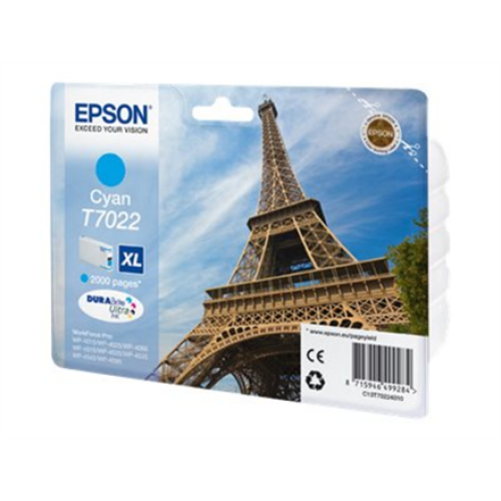 Epson WP4000/4500 Series Ink Cartridge XL Cyan 2k , Cyan