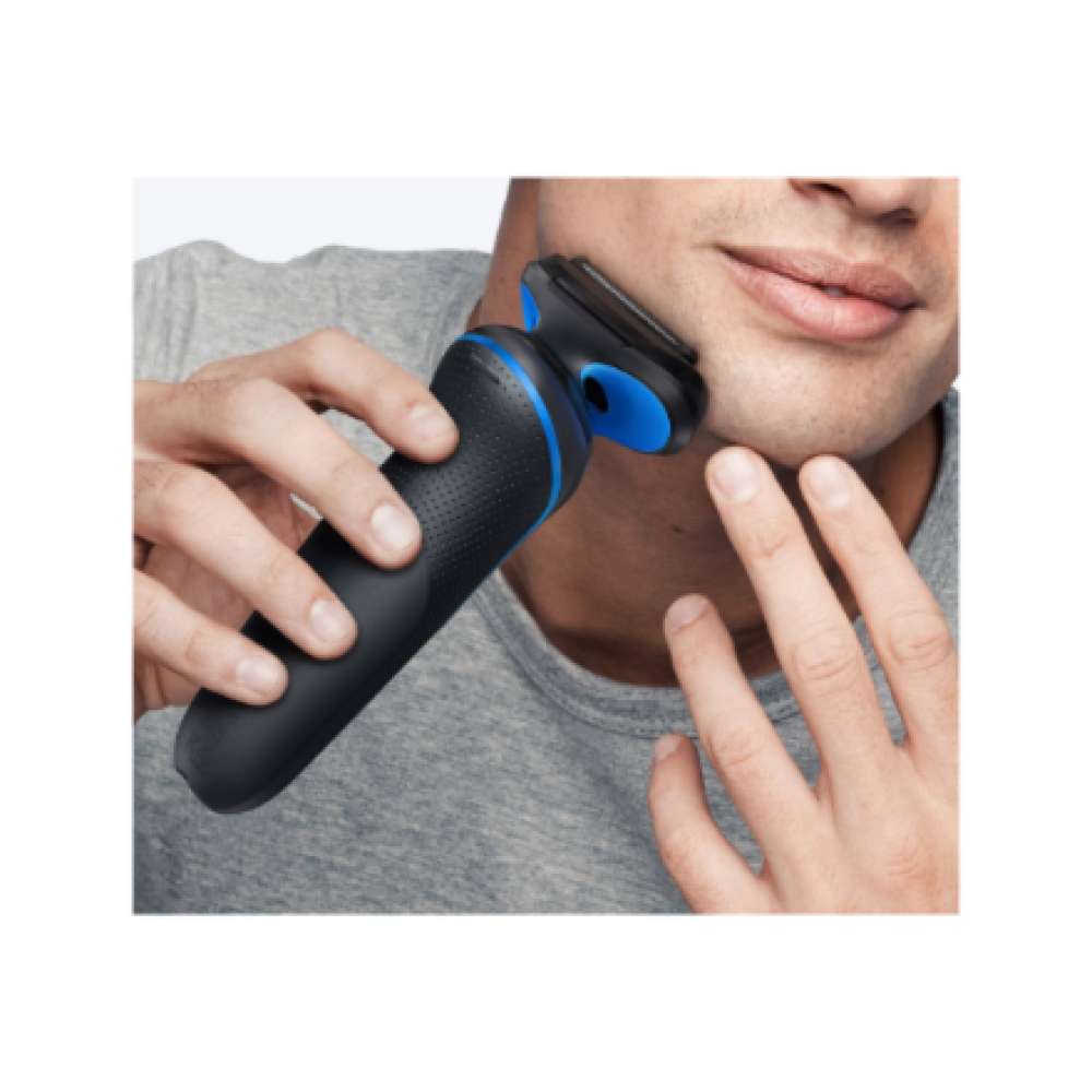 Braun Electric Shaver , Series 5 52-B1000s , Operating time (max) 50 min , Wet & Dry , Lithium Ion , Black/Blue
