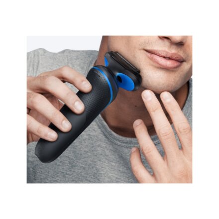 Braun Electric Shaver , Series 5 52-B1000s , Operating time (max) 50 min , Wet & Dry , Lithium Ion , Black/Blue