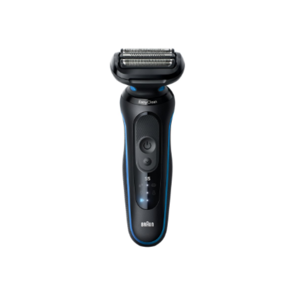 Braun Electric Shaver , Series 5 52-B1000s , Operating time (max) 50 min , Wet & Dry , Lithium Ion , Black/Blue