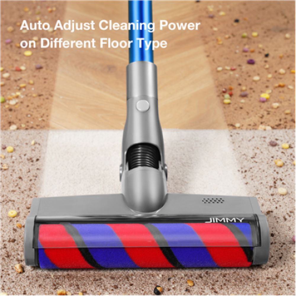 Jimmy , Vacuum cleaner , H8 , Cordless operating , Handstick and Handheld , 500 W , 25.2 V , Operating time (max) 60 min , Blue , Warranty 24 month(s) , Battery warranty 12 month(s)