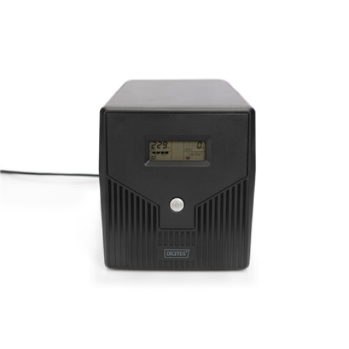 Digitus , Line-Interactive UPS , Line-Interactive UPS DN-170076, 2000VA/1200W 12V/9Ah x2 battery, 4x CEE 7/7, USB, RS232, RJ45,LCD, Simulated sine wave, 198 x 158 x 380 mm, Weight: 10.5 kg , 2000 VA , 1200 W