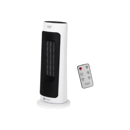 Adler , Tower Fan Heater with Timer , AD 7738 , Ceramic , 2000 W , Number of power levels 2 , Suitable for rooms up to 25 m² , White