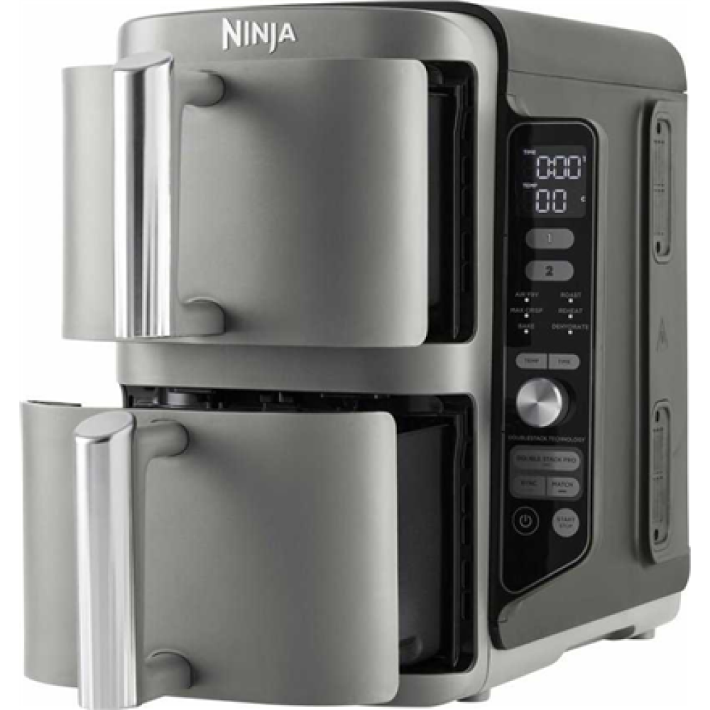 NINJA Double Stack XL Air Fryer , SL400EU , Power 2470 W , Capacity 9.5 L , Black/Grey