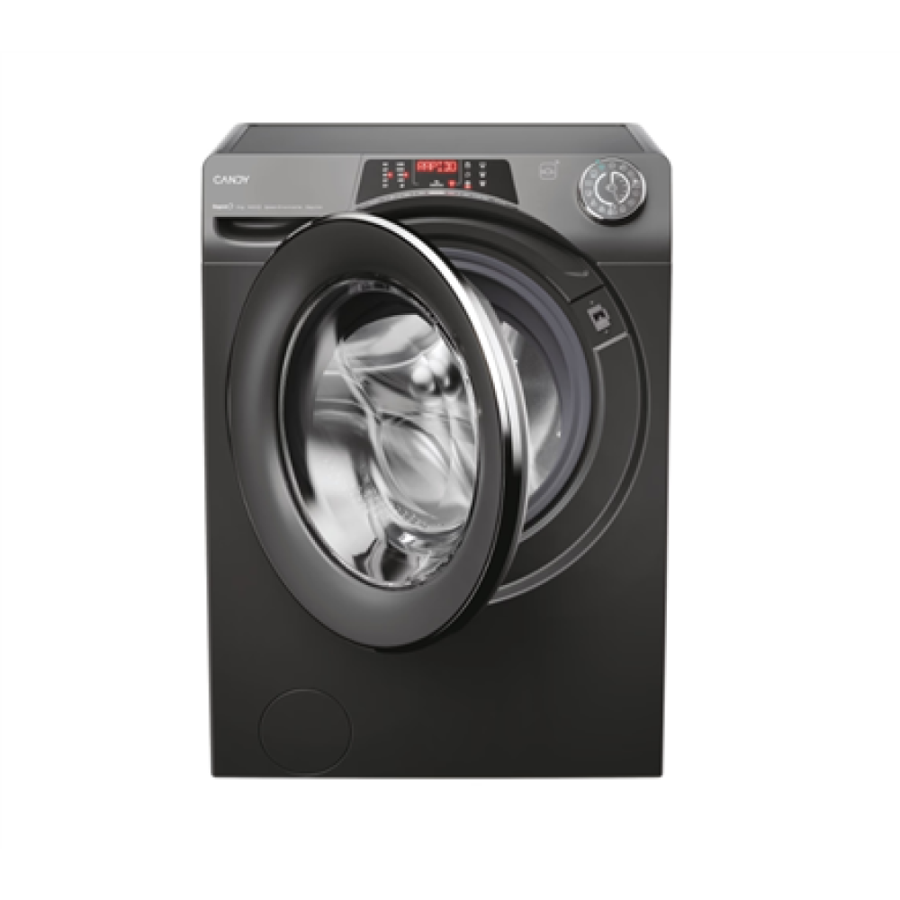 Candy Washing Machine , RO1484DWMCRT/1-S , Energy efficiency class A , Front loading , Washing capacity 8 kg , 1400 RPM , Depth 53 cm , Width 60 cm , Display , TFT , Steam function , Wi-Fi , Anthracite