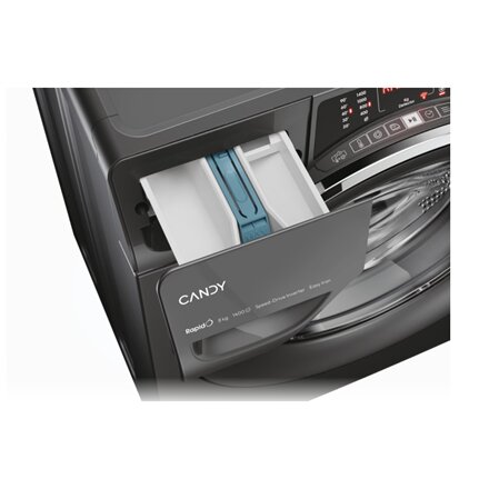 Candy Washing Machine , RO1484DWMCRT/1-S , Energy efficiency class A , Front loading , Washing capacity 8 kg , 1400 RPM , Depth 53 cm , Width 60 cm , Display , TFT , Steam function , Wi-Fi , Anthracite