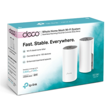 C1200 Whole Home Mesh Wi-Fi System , Deco E4 (2-pack) , 802.11ac , 867+300 Mbit/s , 10/100 Mbit/s , Ethernet LAN (RJ-45) ports 2 , Mesh Support Yes , MU-MiMO Yes , No mobile broadband , Antenna type 2xInternal