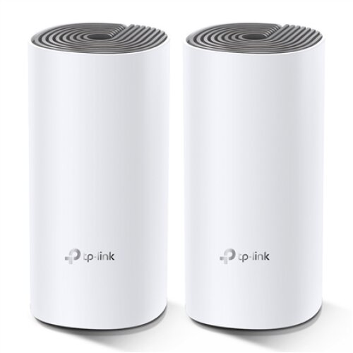 TP-LINK , C1200 Whole Home Mesh Wi-Fi System , Deco E4 (2-pack) , 802.11ac , 867+300 Mbit/s , 10/100 Mbit/s , Mesh Support Yes , MU-MiMO Yes , No mobile broadband , Antenna type 2xInternal