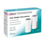 TP-LINK , C1200 Whole Home Mesh Wi-Fi System , Deco E4 (2-pack) , 802.11ac , 867+300 Mbit/s , 10/100 Mbit/s , Mesh Support Yes , MU-MiMO Yes , No mobile broadband , Antenna type 2xInternal