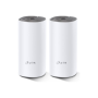 C1200 Whole Home Mesh Wi-Fi System , Deco E4 (2-pack) , 802.11ac , 867+300 Mbit/s , 10/100 Mbit/s , Ethernet LAN (RJ-45) ports 2 , Mesh Support Yes , MU-MiMO Yes , No mobile broadband , Antenna type 2xInternal