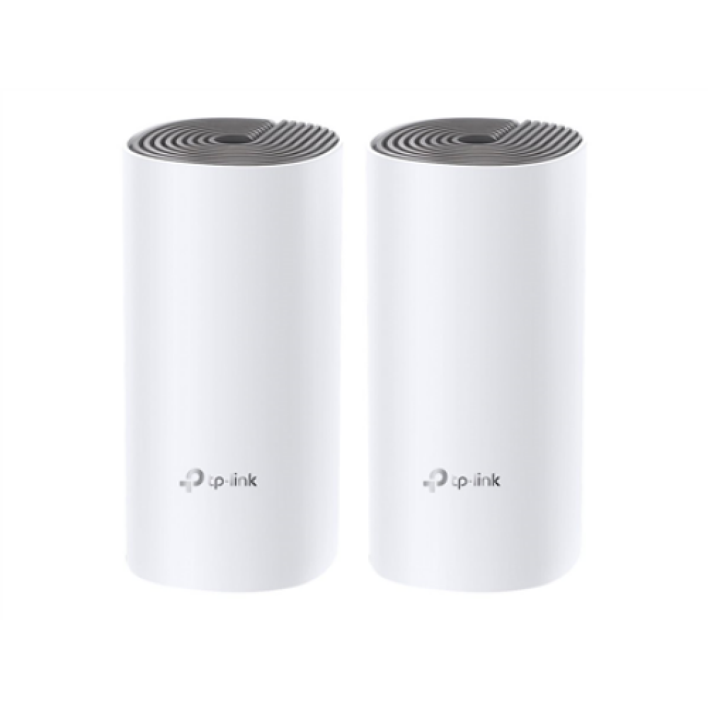 C1200 Whole Home Mesh Wi-Fi System , Deco E4 (2-pack) , 802.11ac , 867+300 Mbit/s , 10/100 Mbit/s , Ethernet LAN (RJ-45) ports 2 , Mesh Support Yes , MU-MiMO Yes , No mobile broadband , Antenna type 2xInternal