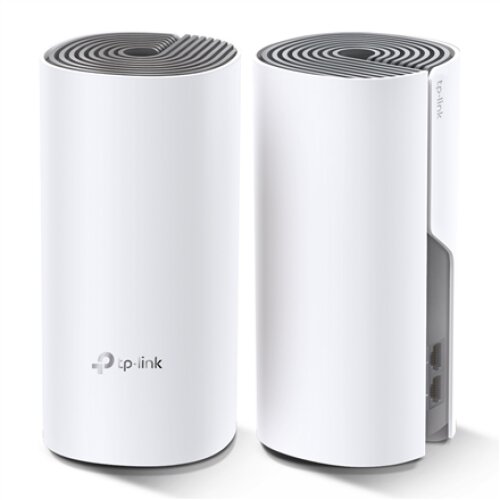 TP-LINK , C1200 Whole Home Mesh Wi-Fi System , Deco E4 (2-pack) , 802.11ac , 867+300 Mbit/s , 10/100 Mbit/s , Mesh Support Yes , MU-MiMO Yes , No mobile broadband , Antenna type 2xInternal